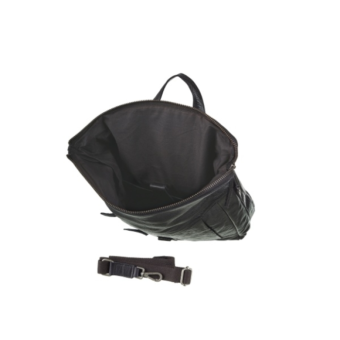 ROLLTOP BACKPACK LARGE BLACK Rucksacktasche